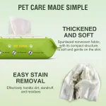 Gentle and Safe Pet Wipes for Cats and Dogs
