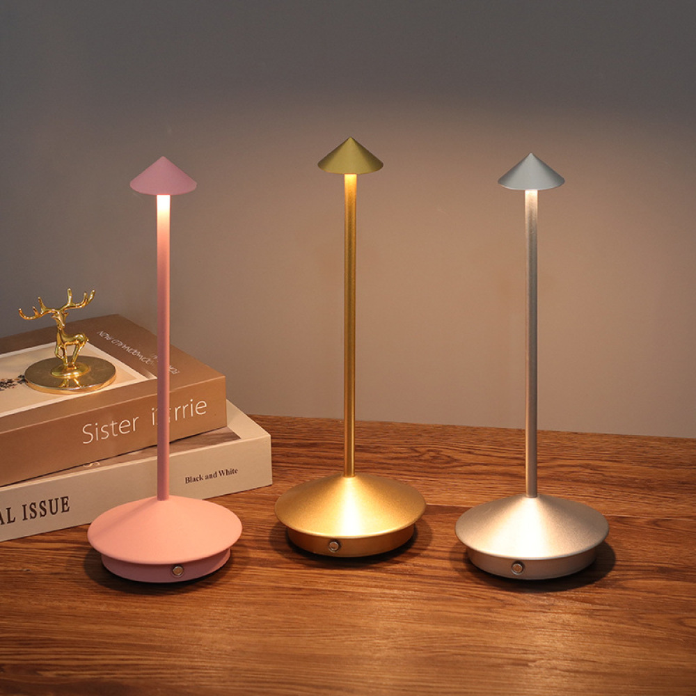 Getglow Modern Cordless Table Lamp Set of 2, Portable LED Desk Lamps,
