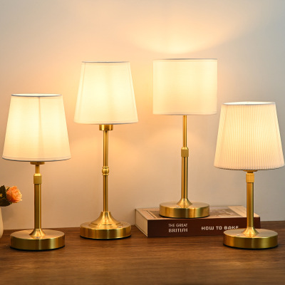 Getglow Modern French-style fabric bedside lamp 01