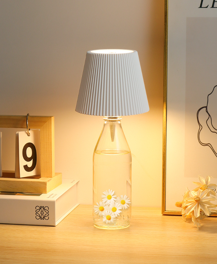 Bedroom Twill-Weave Insert Table Lamp White