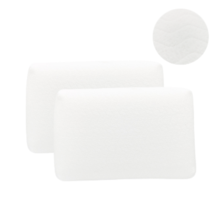 Standard Size Memory Foam Pillows Home Classics Bed Pillow Bundle 2 Pack
