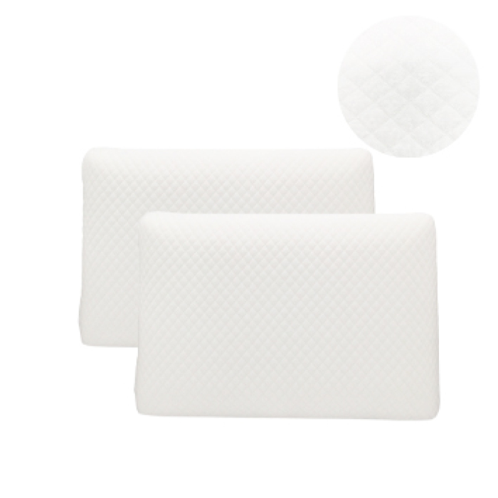 Standard Size Memory Foam Pillows Home Classics Bed Pillow Bundle 2 Pack