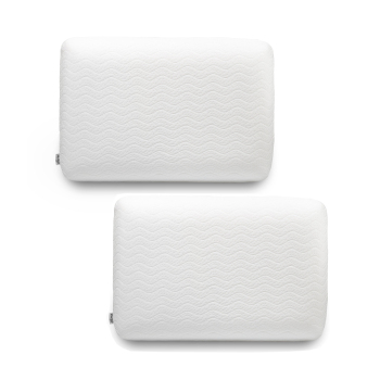 Standard Size Memory Foam Pillows Home Classics Bed Pillow Bundle 2 Pack