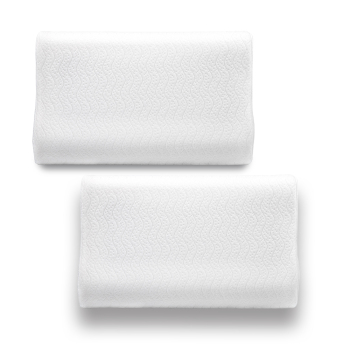Standard Size Pillow Neck Memory Foam Pillows For Side Sleep Contour Bed Pillows Bundle 2 Pack