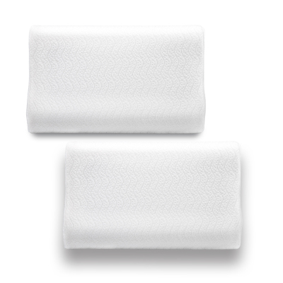 Standard Size Pillow Neck Memory Foam Pillows For Side Sleep Contour Bed Pillows Bundle 2 Pack