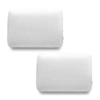 High Density Slow Rebound Memory Foam Pillow Bed Pillow Bundle 2 Pack