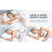 Arrontop Memory Foam Pillow Ergonomic Contour Orthopedic Bed Pillow for Side Back Stomach Sleeper