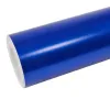 Satin Chrome Blue Car Vinyl Wrap 