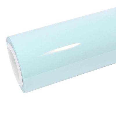 Super Gloss Glacier Blue Car Vinyl Wrap 01
