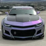 Candy Metallic Gray Purple Vinyl Wrap 