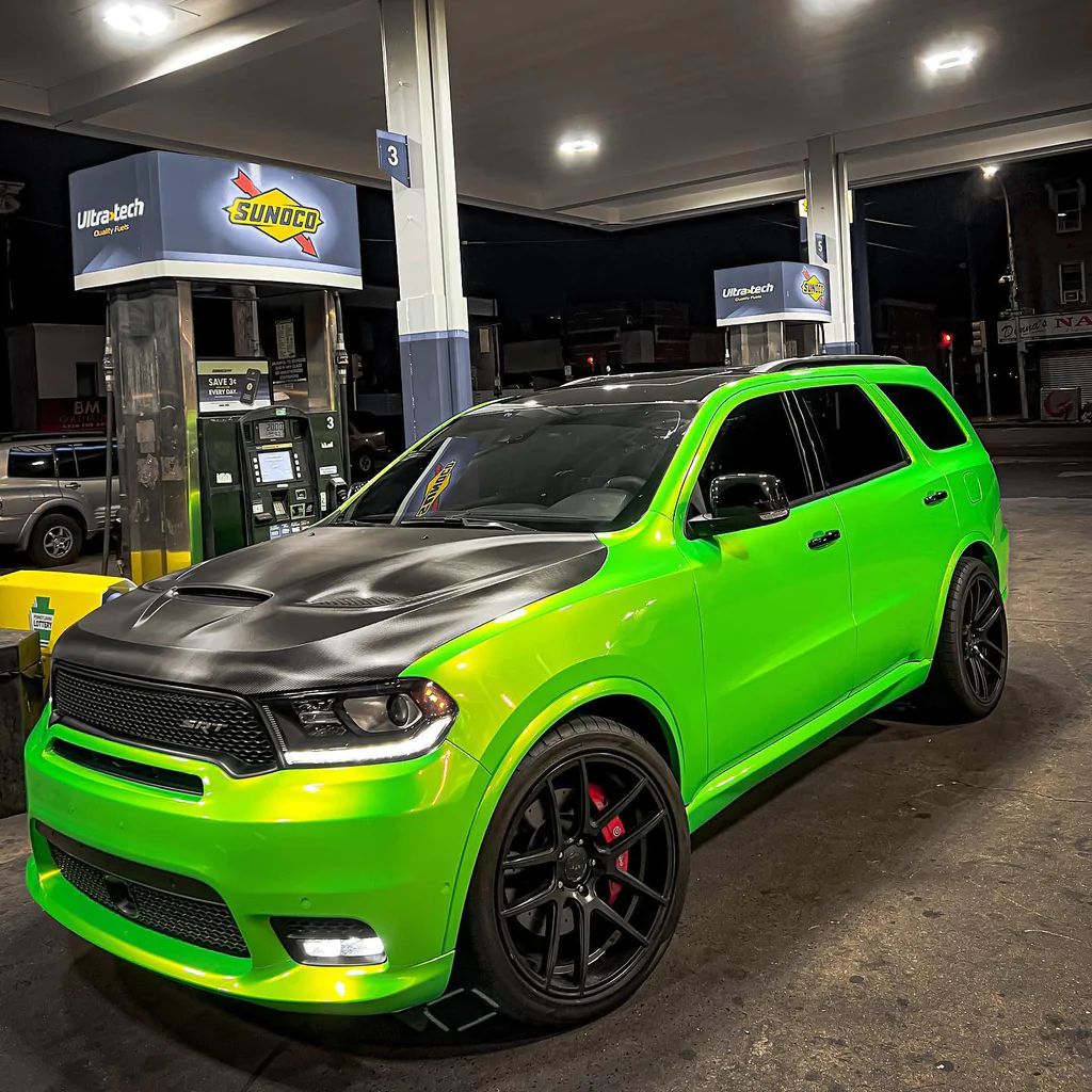 Candy Metallic Neon Green Car Vinyl Wrap