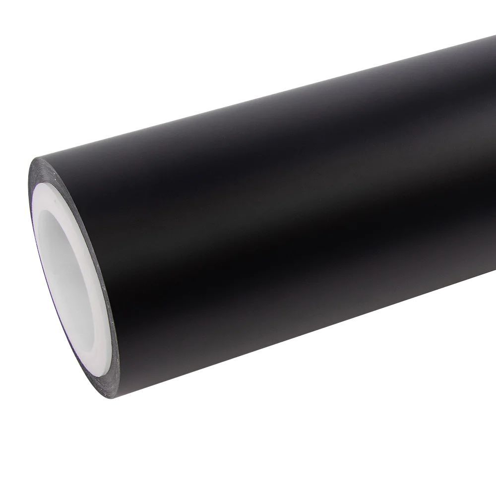 Super Matte Deep Black Car Vinyl Wrap