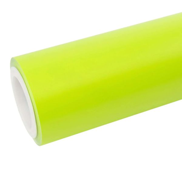  Super Matte Fluorescent Yellow Car Vinyl Wrap 