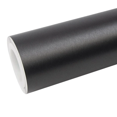 Grey Brushed Steel Car Vinyl Wrap 01