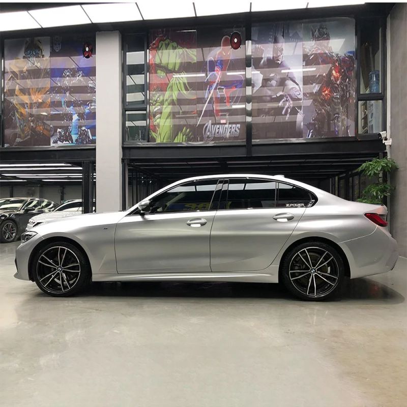 Gloss Metallic Metal Silver Car Vinyl Wrap