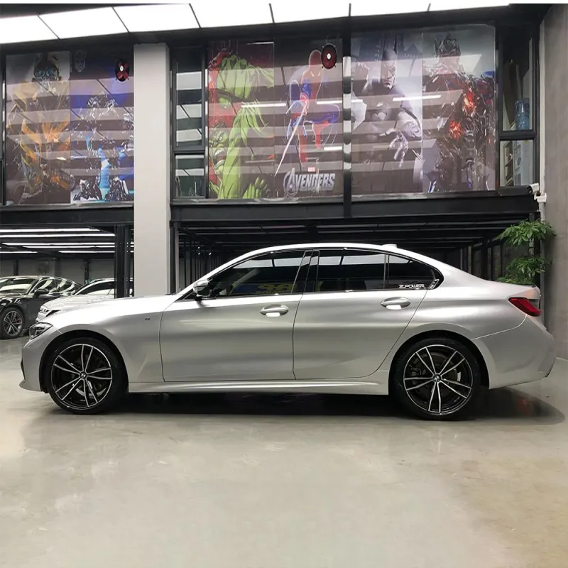 Gloss Metallic Metal Silver Car Vinyl Wrap