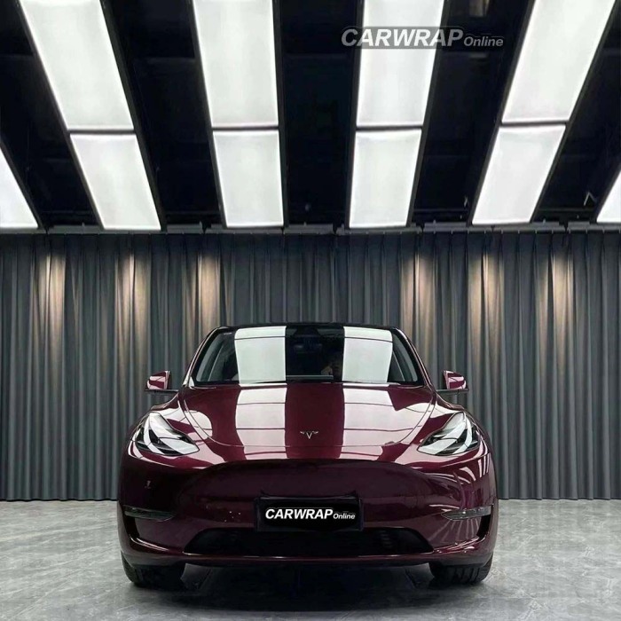 Quality Gloss Metallic Rosewood Red Vinyl Wrap Car Wrap For Sale