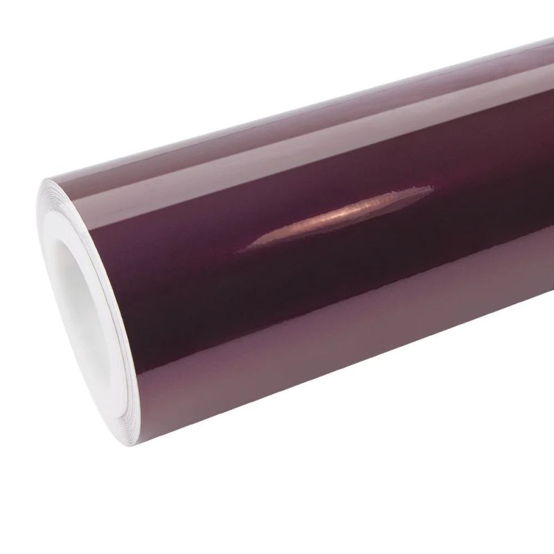 Gloss Metallic Wine Red Car Vinyl Wrap