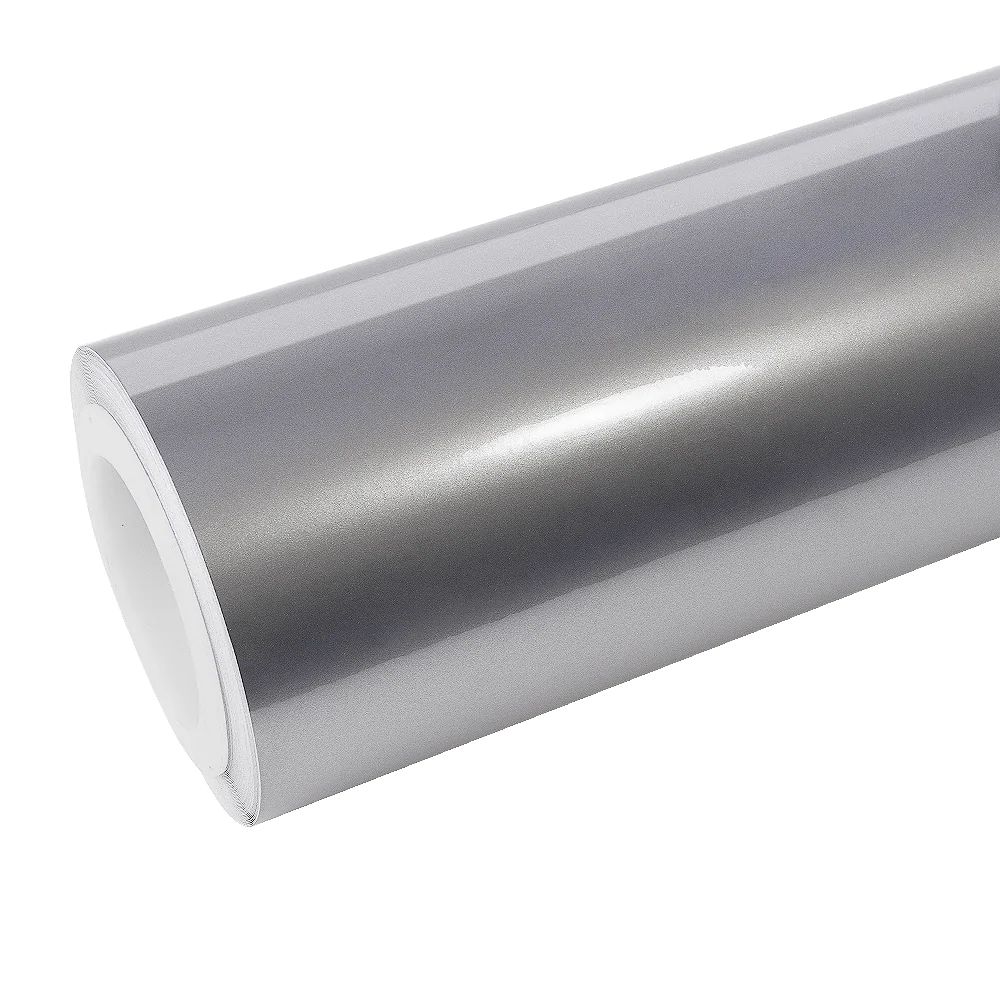 Gloss Metallic Liquid Chrome Silver Car Vinyl Wrap