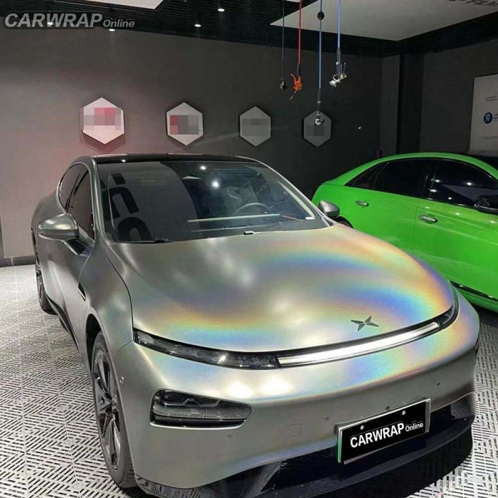 Quality Aluko Rainbow Metallic Majestic Gray Vinyl Wrap Car Wrap For