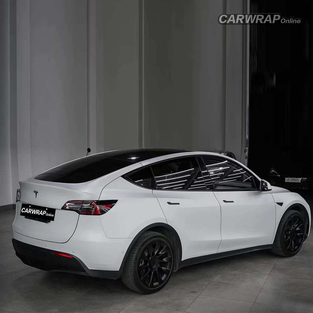 Matte Fog Gray Car Vinyl Wrap