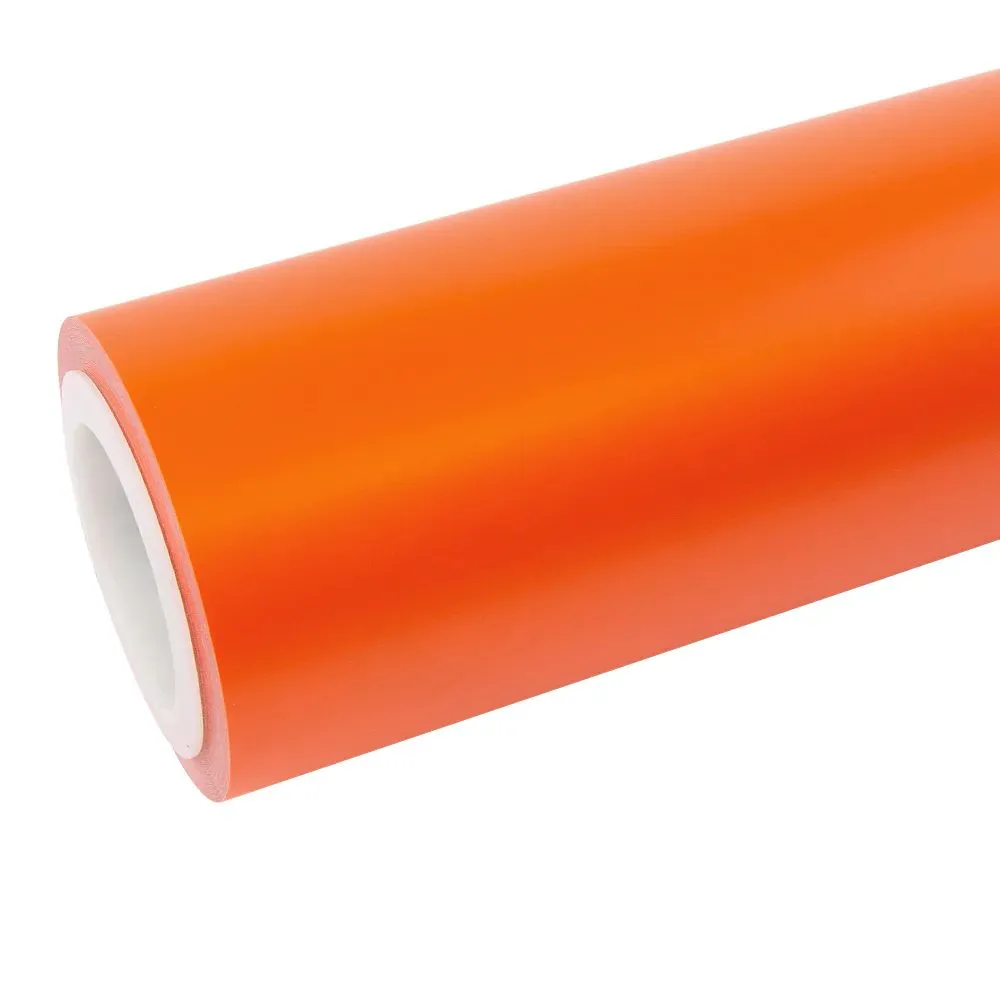  Super Matte Flame Orange Car Vinyl Wrap
