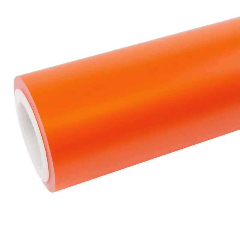  Super Matte Flame Orange Car Vinyl Wrap