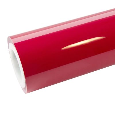 Aluko Super Gloss Carmine Red Vinyl Wrap PET Release Paper（Porsche）