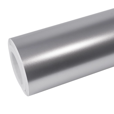 Matte Metallic Metal Silver Car Vinyl Wrap 01
