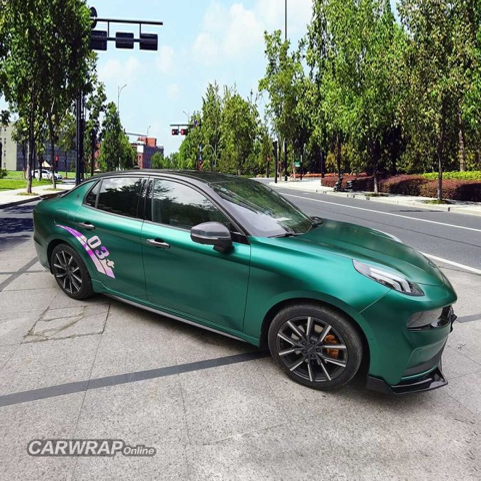 Quality Aluko Matte Metallic Emerald Green Vinyl Wrap Car Wrap For Sale
