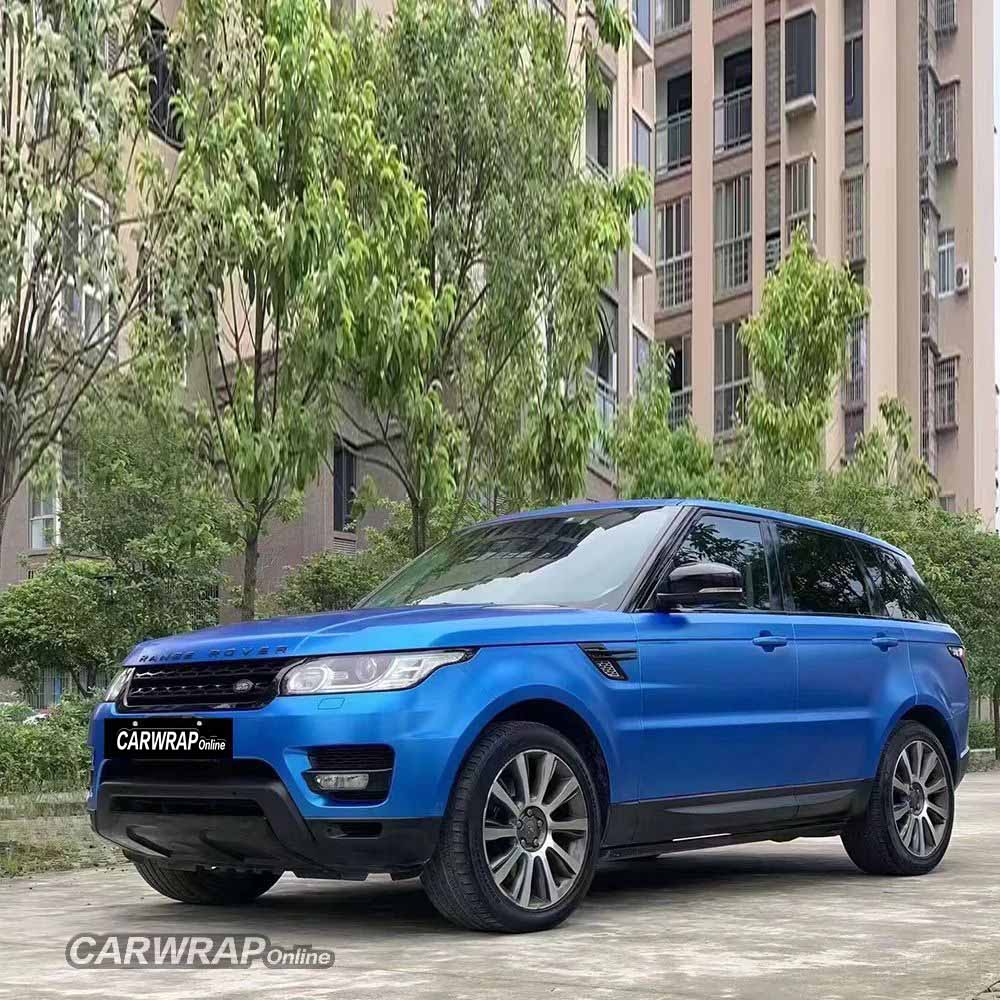 Matte Metallic Blue Car Vinyl Wrap