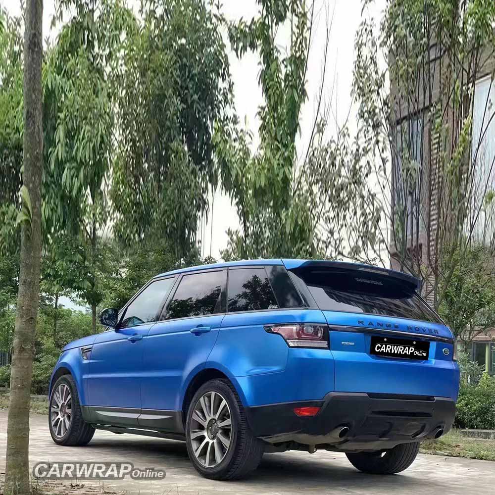 Matte Metallic Blue Car Vinyl Wrap