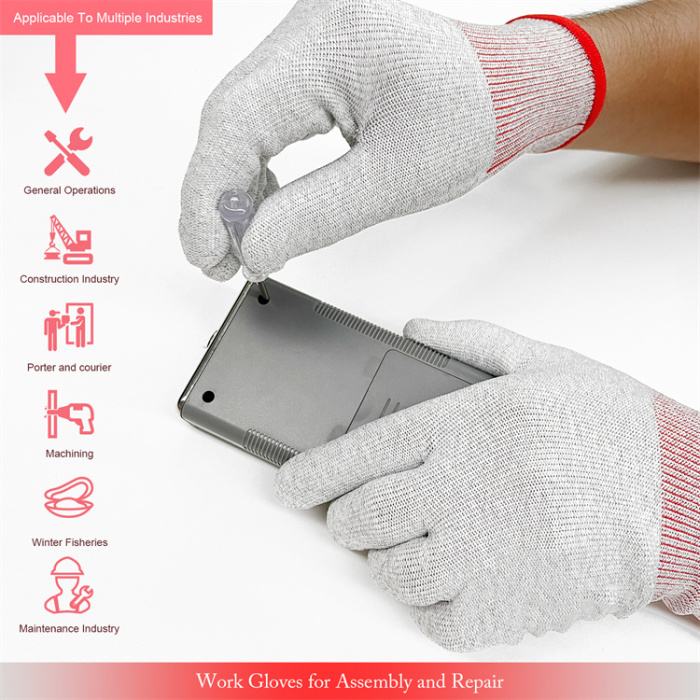 Carwraponline Carbon Fiber Motorcycle Vehicle Vinyl Wrap Gloves