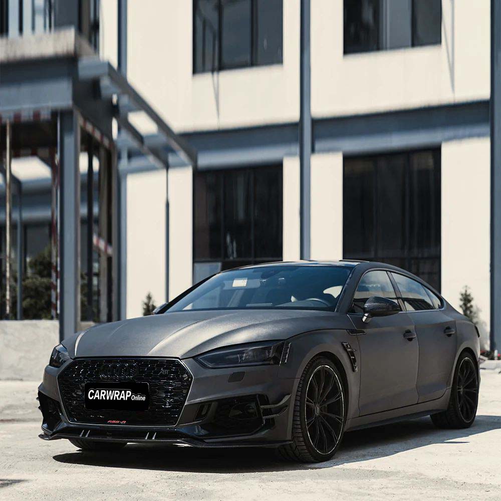 Aluko Grey Brushed Steel Vinyl Wrap 