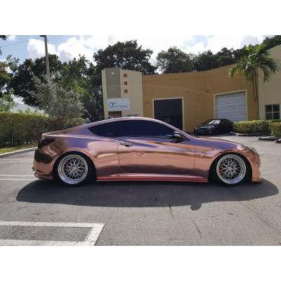 Gloss Rose Gold Mirror Chrome Car Wrap