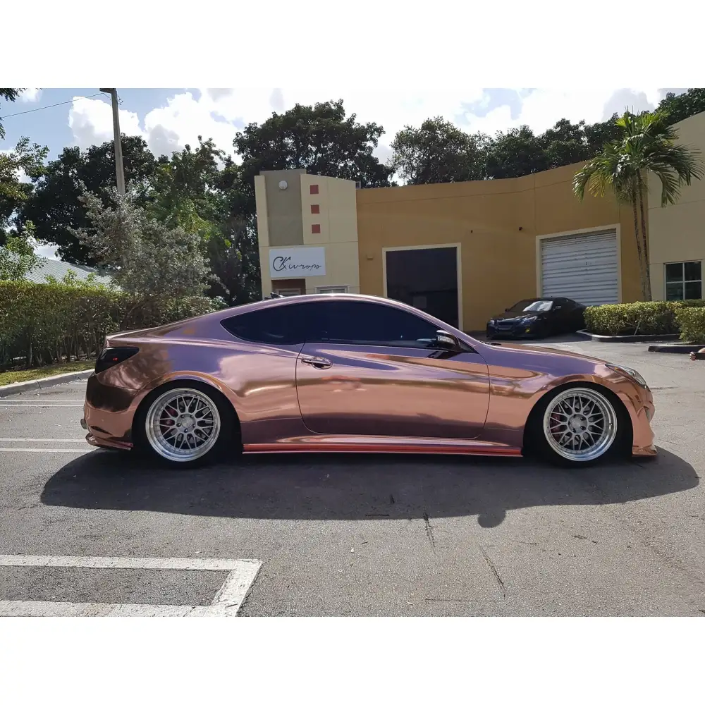 Factory Wholesale 3 Layers 1.52 X 28m Rose Gold Mirror Chrome Vinyl Wrap  for Sale - China Rose Gold Vinyl Wrap for Sale, Chrome Rose Gold Wrap