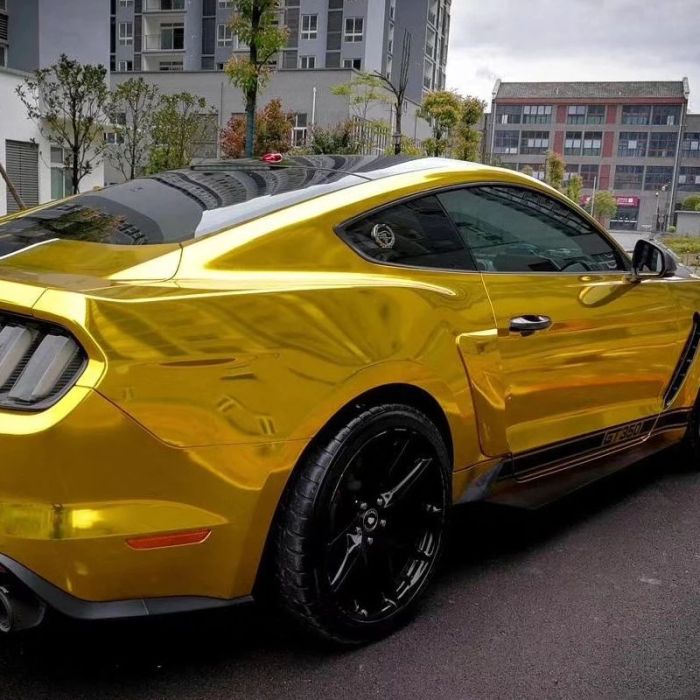 Quality Chrome Mirror Gold Vinyl Wrap Car Wrap For Sale