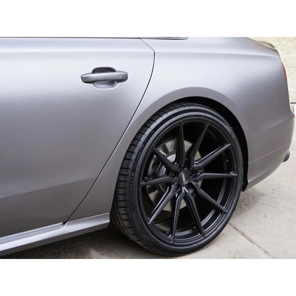 Satin Gray Car Vinyl Wrap