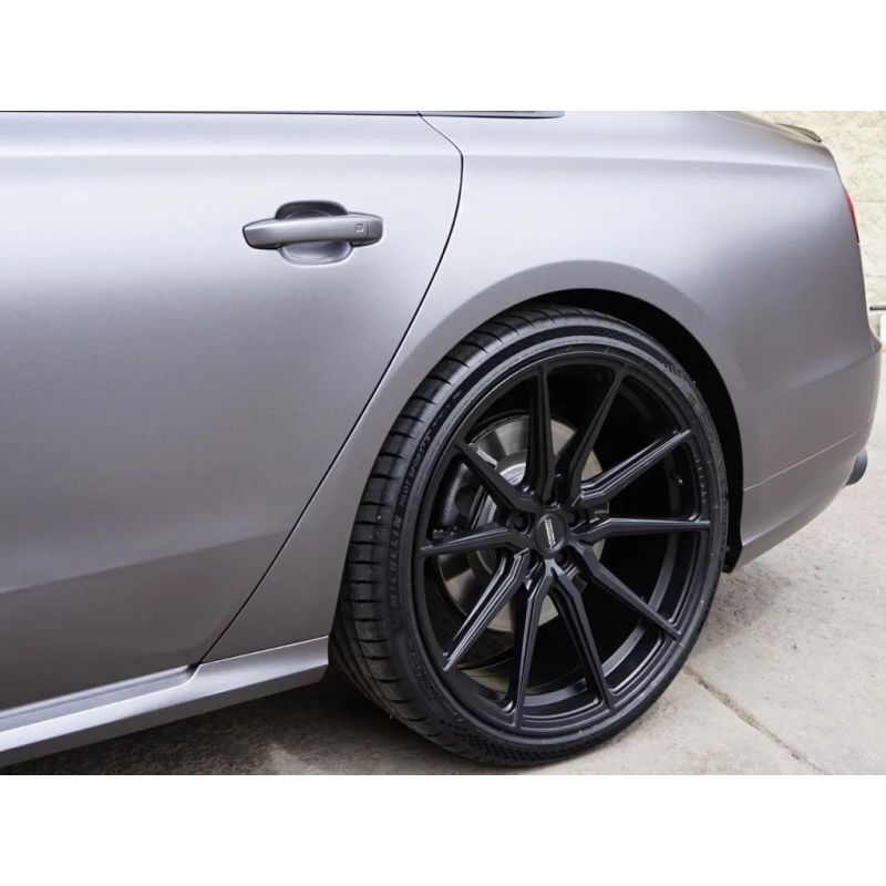 Satin Gray Car Vinyl Wrap