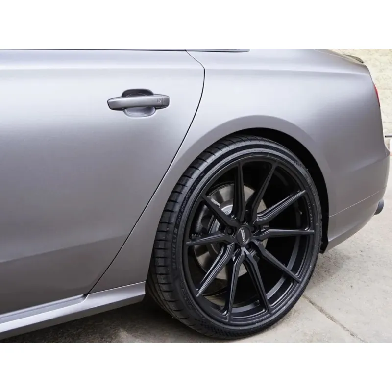 Satin Gray Car Vinyl Wrap