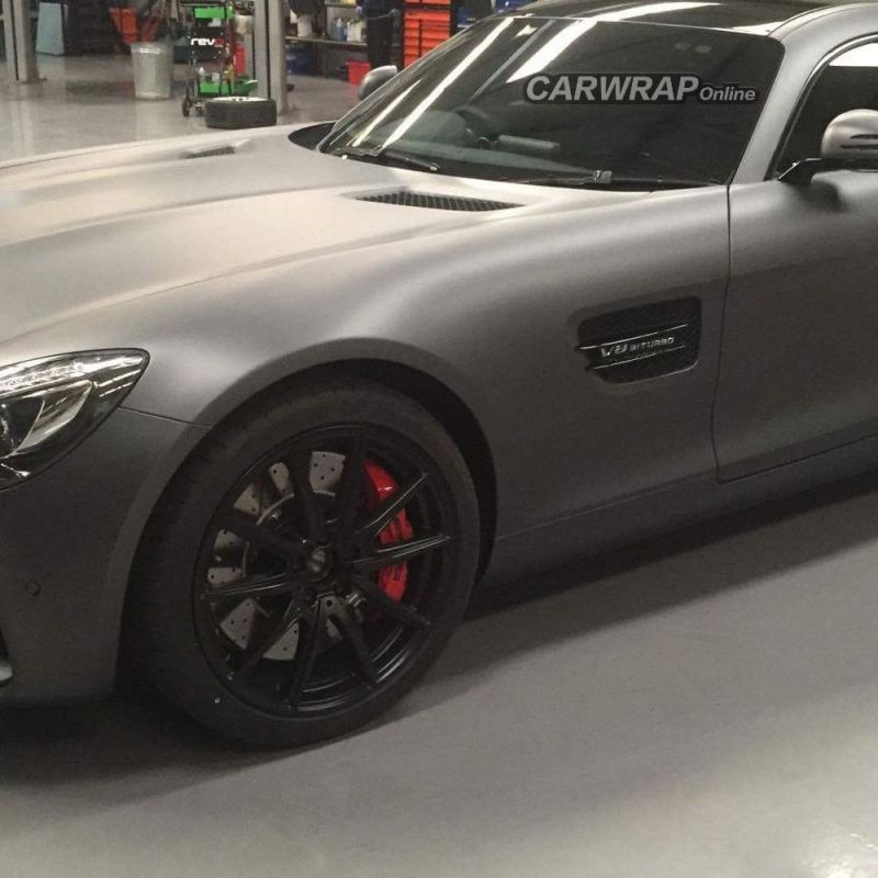 Matte Dark Gray Car Vinyl Wrap