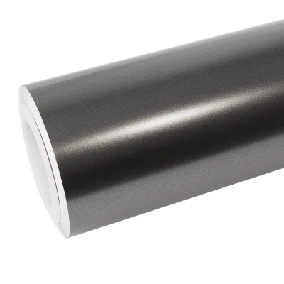 Matte Dark Gray Car Vinyl Wrap 01