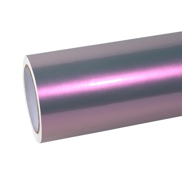 Gloss Metallic Twin Candy Gray Red Car Wrap 