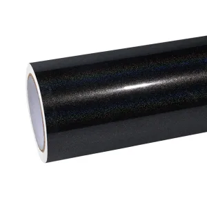 Glossy Laser Black Car Vinyl Wrap