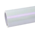 Gloss White Purple Car Vinyl Wrap