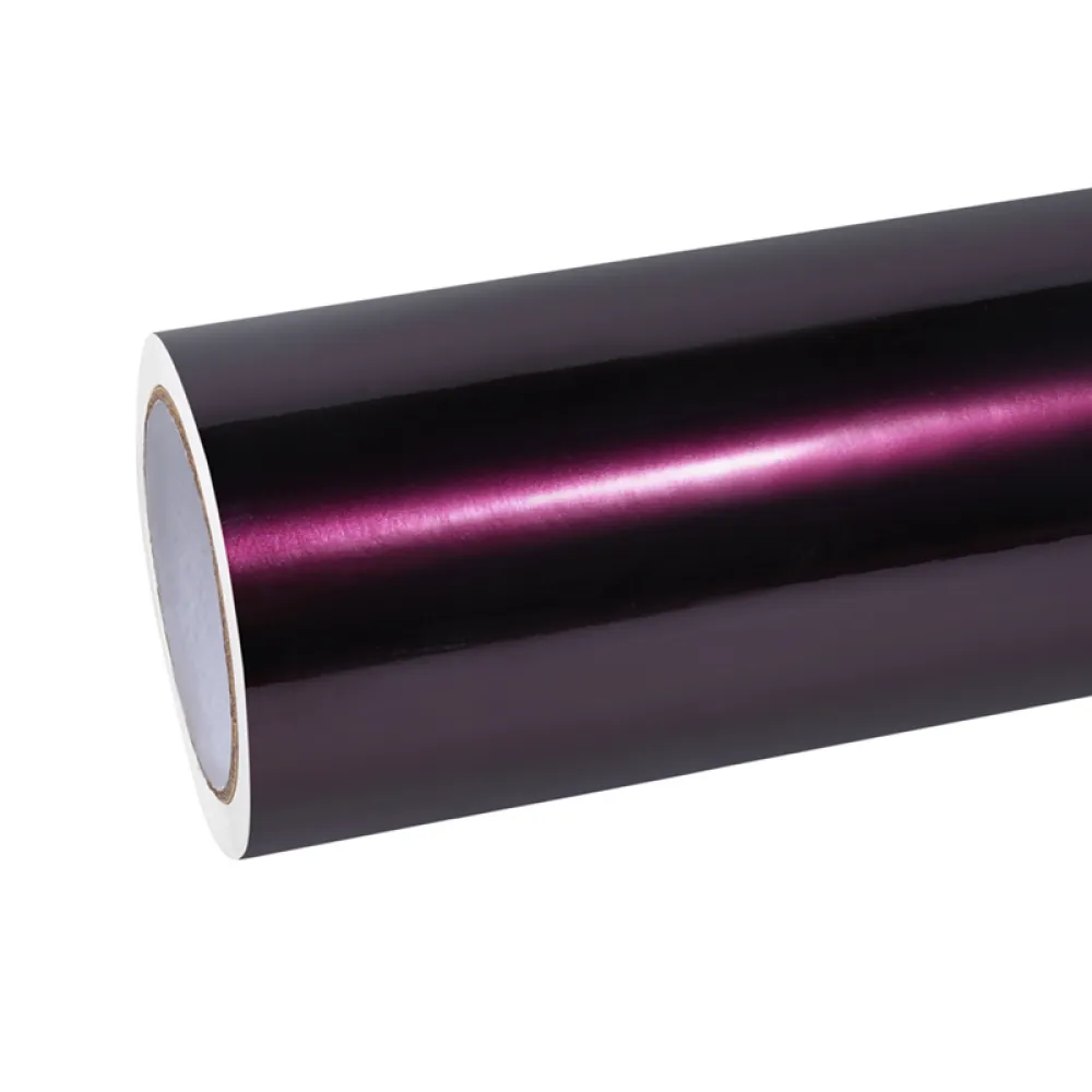 Gloss Metallic Midnight Red Car Vinyl Wrap
