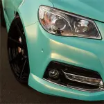 Candy Metallic Gold Blue Car Vinyl Wrap