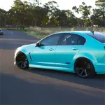 Candy Metallic Gold Blue Car Vinyl Wrap