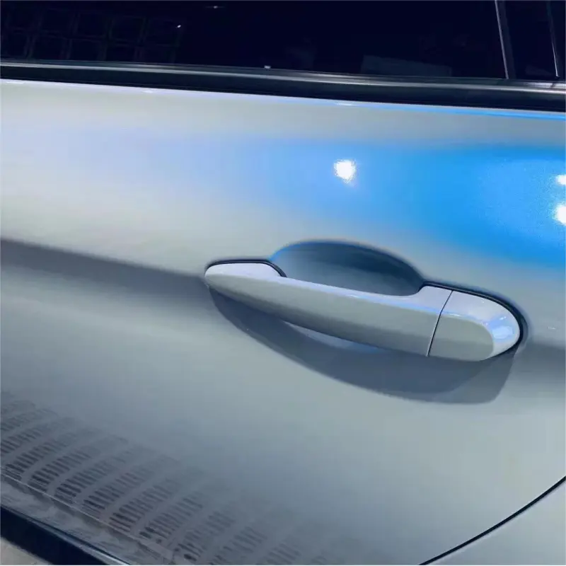 Candy Metallic Dark Gray Blue Car Vinyl Wrap