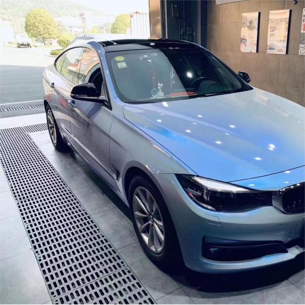 Candy Metallic Dark Gray Blue Car Wrap 